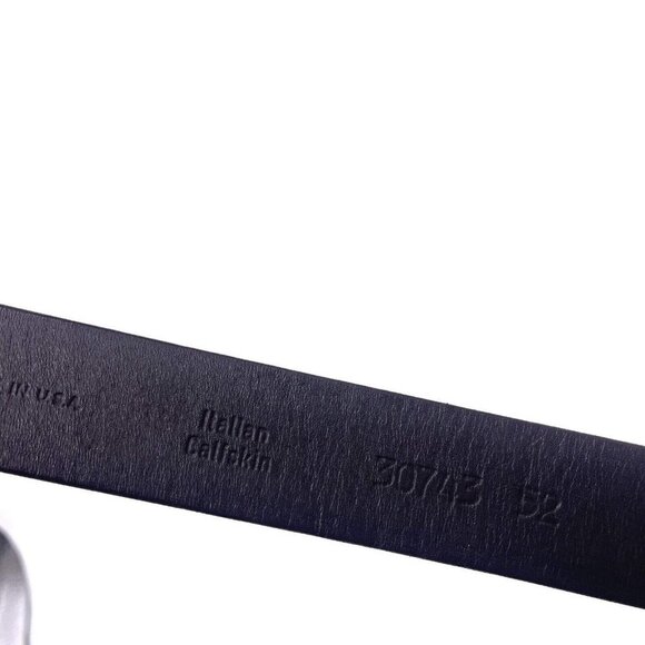 Remo Tulliani Leather Embossed Italian Calfskin Belt Adjustable Buckle Size 52 - Picture 7 of 7